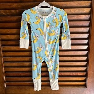 Little Sleepies Bananas Baby Pajamas Size 0-3 Months, Like New Condition